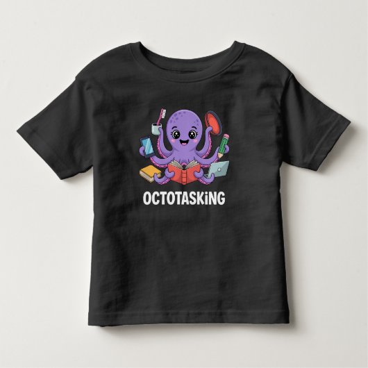 オクトタスク数々のモードの生物 トドラーTシャツ (正面)