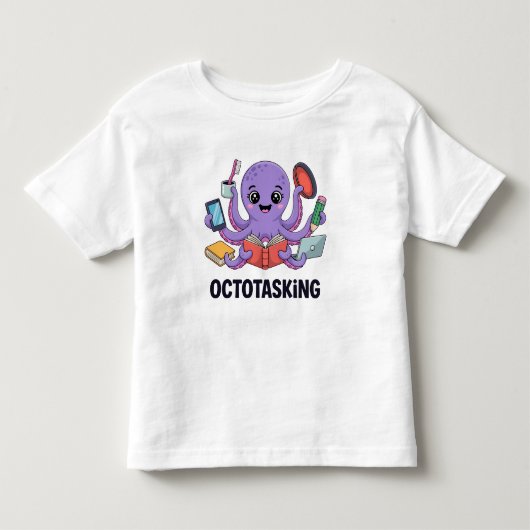 オクトタスク数々のモードの生物 トドラーTシャツ (正面)