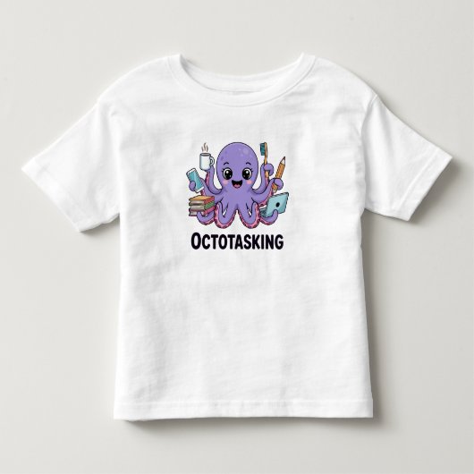 オクトタスク数々のモードの生物 トドラーTシャツ (正面)