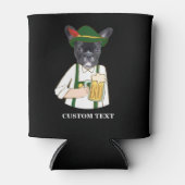 オクトバおもしろいフェストフランスのブルドッグビアラバーカスタム 缶クーラー (正面)