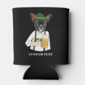 オクトバおもしろいフェストフランスのブルドッグビアラバーカスタム 缶クーラー (裏面)