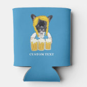 オクトバおもしろいフェストフランスのブルドッグビアラバーカスタム 缶クーラー (裏面)