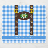 オクトバーフェストおもしろいレダーホセンサスペンダズビールボトル ビールラベル (シングルラベル)