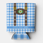 オクトバーフェストおもしろいレダーホセンサスペンダースビール 缶クーラー (正面)