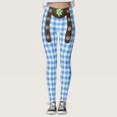 オクトバーフェストおもしろいレダーホセンサスペンダーズレギンス レギンス (正面)