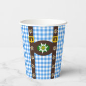 オクトバーフェストおもしろいレダーホセンサスペンダーズ 紙コップ (裏面)