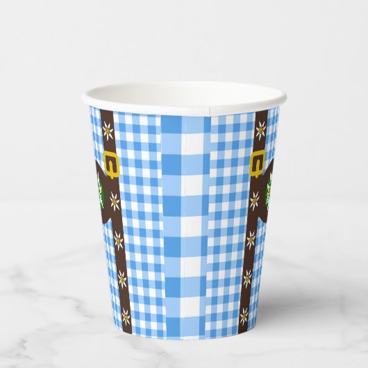 オクトバーフェストおもしろいレダーホセンサスペンダーズ 紙コップ (右)