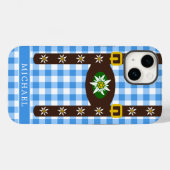 オクトバーフェストおもしろいレダーホセンサスペンダーズ Case-Mate iPhoneケース (裏面 (横))