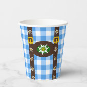 オクトバーフェストおもしろいレダーホーセンサスペンダーズ紙カップ 紙コップ (正面)