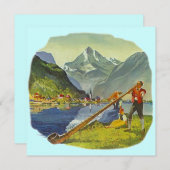 オクトバーフェストアルプスアルフォーンアナウンスパーティー招待状 招待状 (正面/裏面)