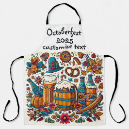 オクトバーフェストエプロンカスタマイズ文字 エプロン
