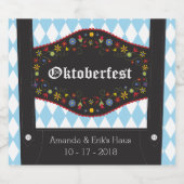 オクトバーフェストオクトーバーフェストビールボトルラベルカスタム ビールラベル (シングルラベル)