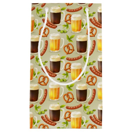 オクトバーフェストソーセージ&ビール抱き枕 スモールペーパーバッグ