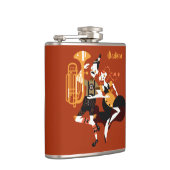 オクトバーフェストダンサー名前をカスタムする&文字フラスコ フラスク (右)