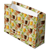 オクトバーフェストビールとソーセージ抱き枕大 ラージペーパーバッグ