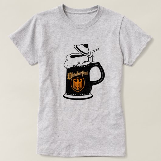 オクトバーフェストビール Tシャツ (デザイン正面)