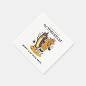 オクトバーフェストブラッツアンドビール秋パーティーレトロ スタンダードカクテルナプキン (角)