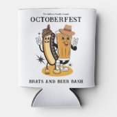 オクトバーフェストブラッツアンドビール秋パーティーレトロ 缶クーラー (正面)
