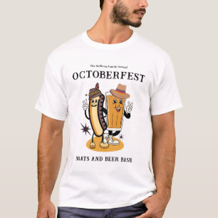 オクトバーフェストブラッツビール秋パーティーレトロメンズ Tシャツ