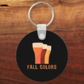 オクトバーフェスト紅葉おもしろいビールインクルードビンタグ キーホルダー (正面)