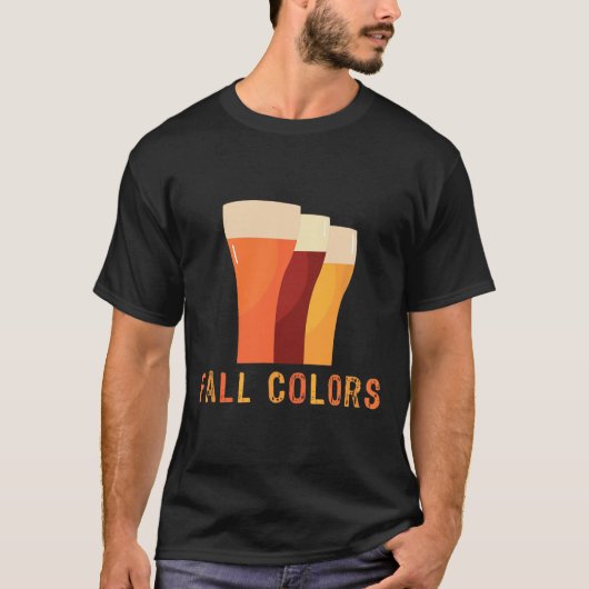 オクトバーフェスト紅葉おもしろいビールインクルードビンタグ Tシャツ (正面)
