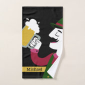 オクトバーフェスト/ドイツのドリンカー名前をカスタムするのタオルセット バスタオルセット (ハンドタオル)