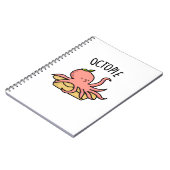 オクトパイおもしろいタコ円パン ノートブック (左側)