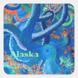オクトパシフィカ(Octopacifica) _ALASKA squareステッカー スクエアシール