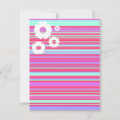 オクトパスピンクベビーシャワー招待状 招待状 (裏面)