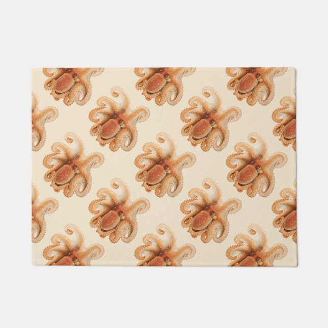 オクトパス・サルテュイ, ヴィンテージ海洋水生動物 ドアマット (正面)