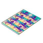 オクトパーティータコ型かわいい海の生き物 ノートブック (左側)