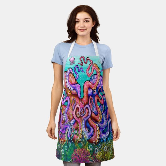 オクトピエプロン エプロン (着用した状態)