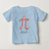 オクトピピかわいい数学Pi Day KidのベビーTシャツ ベビーTシャツ (正面)