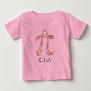 オクトピピかわいい数学Pi Day KidのベビーTシャツ ベビーTシャツ