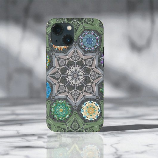 オクトブライターアラベスクムーア石の緑 Case-Mate iPhoneケース