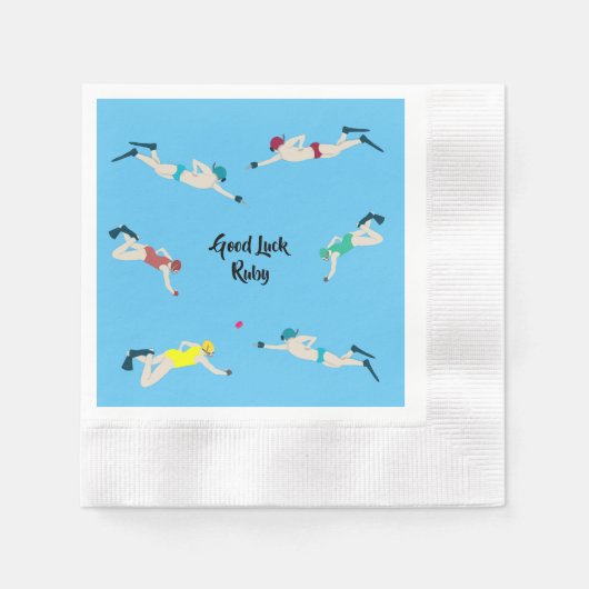 オクトプシュ 縁ありカクテルナプキン (正面)