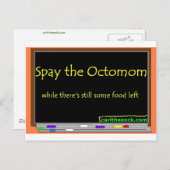 オクトママを飛ばす ポストカード (正面/裏面)