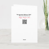 オクトリア主義女性がガストで支配ユーモアのある カード (裏面)