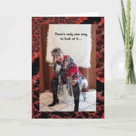 オクトリア主義女性がガストで支配ユーモアのある カード