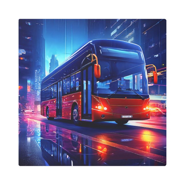 オクトリア16X16インチスクエアメタルウォールアート0030126 メタルプリント (正面)