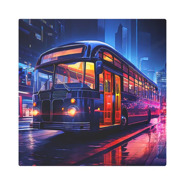 オクトリア16X16インチスクエアメタルウォールアート0030127 メタルプリント (正面)