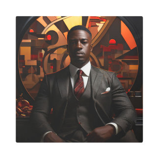 オクトリア16X16インチスクエアメタルウォールアート0030419 メタルプリント