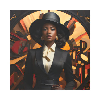 オクトリア16X16インチスクエアメタルウォールアート0030421 メタルプリント