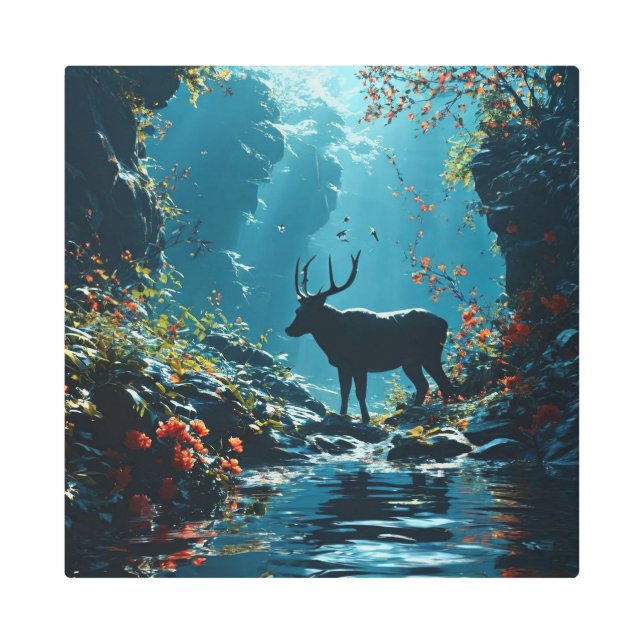 オクトリア16X16平方アルミニウムウォールアート0029868 メタルプリント (正面)