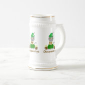 オクトーバーフェストおもしろいキャットマンガフェスティバルアート ビールジョッキ (正面右)