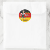 オクトーバーフェストおもしろいステッカーパーソナライズされたラベル ラウンドシール (バッグ)