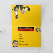 オクトーバーフェストおもしろい漫画招待状カード 招待状 (内部)