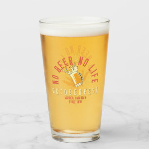 オクトーバーフェストおもしろいNo Beer No Life タンブラーグラス