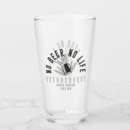 オクトーバーフェストおもしろいNo Beer No Life タンブラーグラス
