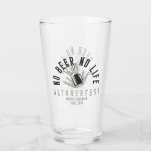 オクトーバーフェストおもしろいNo Beer No Life タンブラーグラス